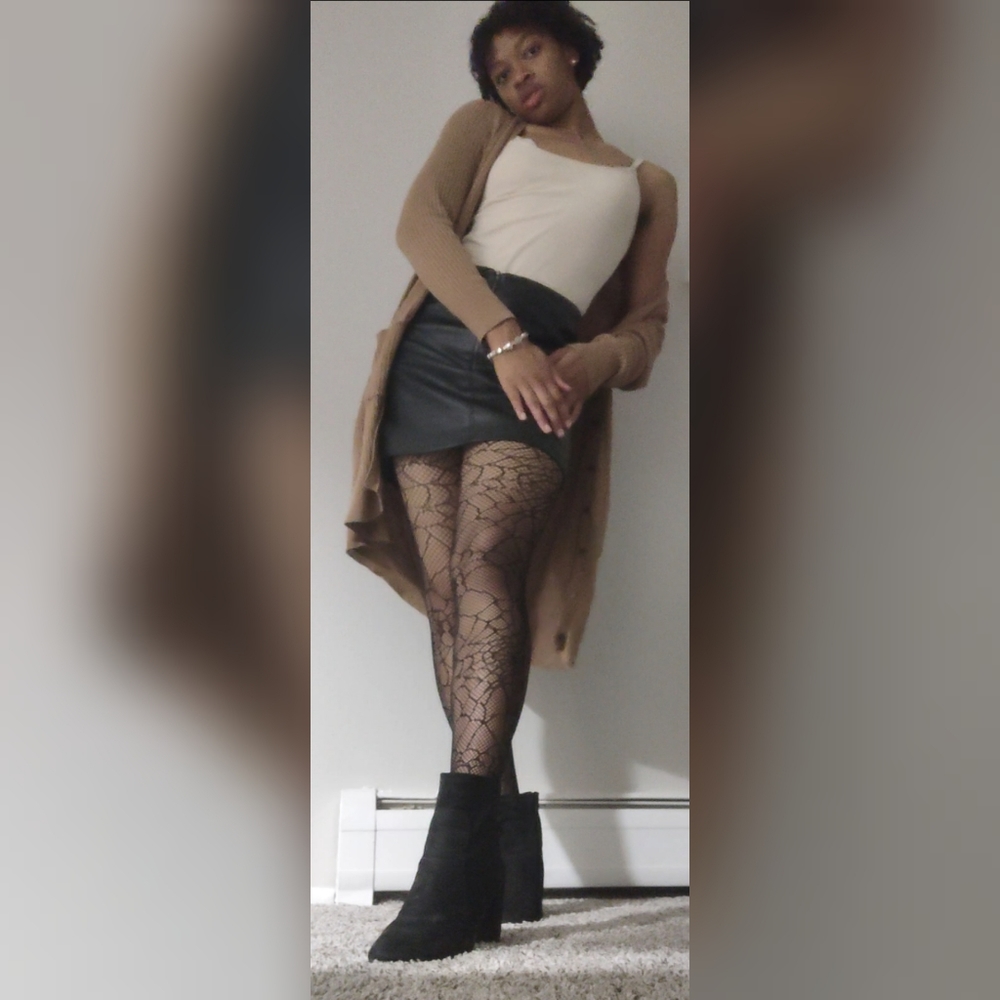 Faux Leather Skirt